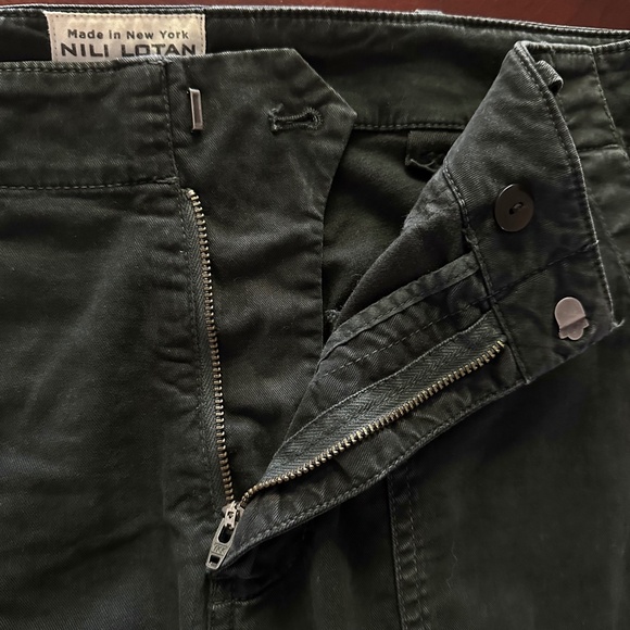 Nili Lotan Cropped Military Jogger Pants Black Women’s Size 8 - Picture 10 of 15